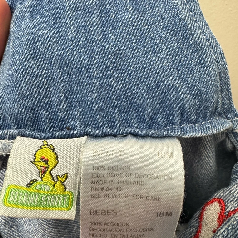 Vintage Sesame Street Elmo overalls 18M - Picture 9 of 9